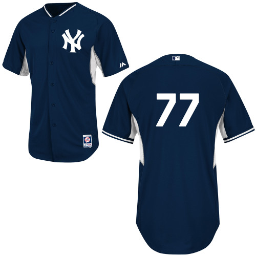 Mason Williams #77 MLB Jersey-New York Yankees Men's Authentic Navy Cool Base BP Baseball Jersey